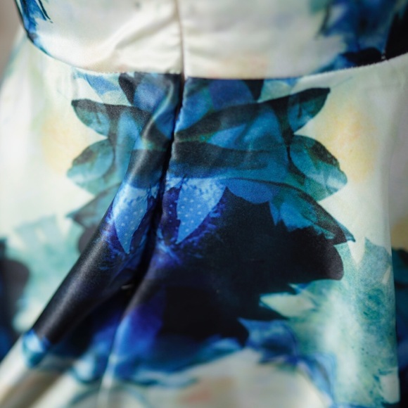 Blue and White Princess Style Dress - Picture 3 of 6